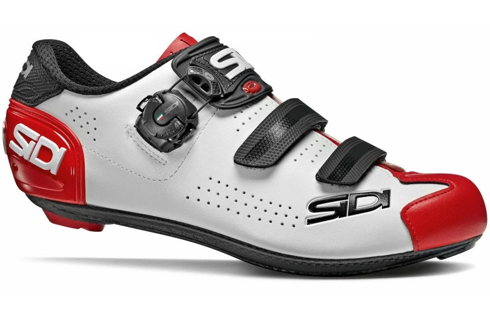 Chaussures Vélo Route Homme SIDI ALBA 2 Blanc / Noir / Rouge 3 Chaussures Vélo Route Homme SIDI ALBA 2 Blanc / Noir / Rouge