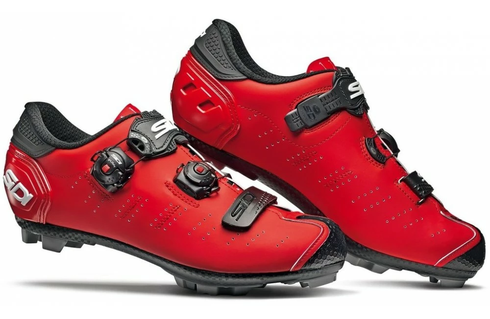 Chaussures VTT SIDI Dragon 5 SRS Carbone Rouge Mat Noir 3 Chaussures VTT SIDI Dragon 5 SRS Carbone Rouge Mat Noir