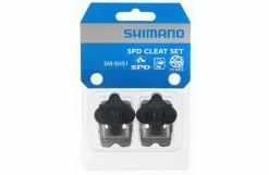 Paire De Cales VTT Shimano SM-SH51 SPD Lateral Noir + Plaque