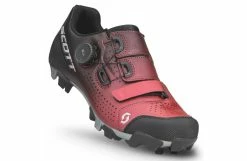SCOTT Chaussures Vélo Femme VTT Team Boa Black / Metallic Rouge 2023